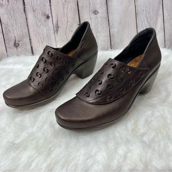 Naot Precious Brown Leather Bootie 10 - Picture 3 of 13